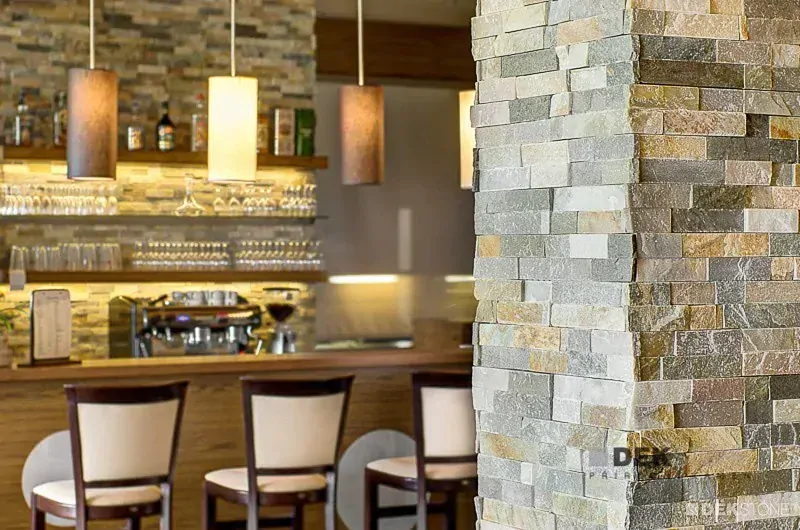 Q001 Quartzite Mix plošný díl - Lepený (0,495 m2)
